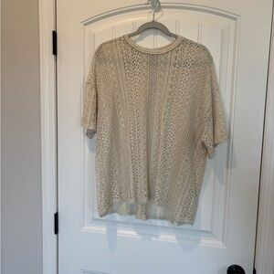 Elegant Cream Lace Women's Top